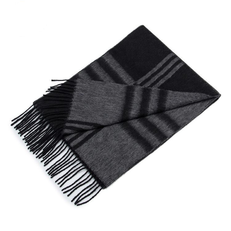 Black Houndstooth 100% wool women's scarf wool block scarf for women  plaid wool scarf