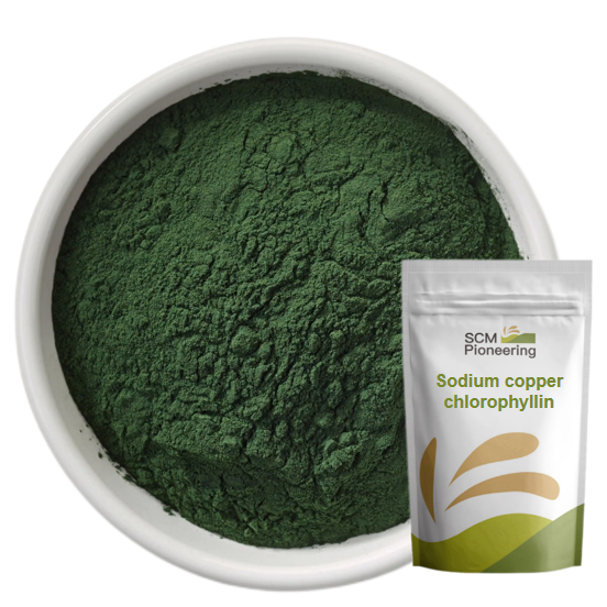 SCMPioneering supply Water Soluble Natural food pigment Chlorophyll Extract Powder /Sodium copper chlorophyllinCAS:65963-40-8