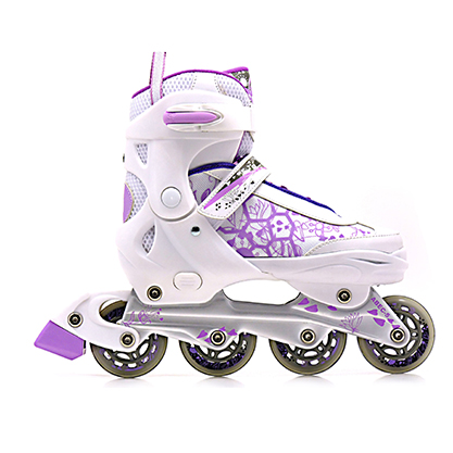 HS-I006 Adjustable Inline Skates Kids Flashing Roller Skates Outdoor Children Skates 9506702000 Age: 4 Years+ EN13843 CN;ZHE PVC