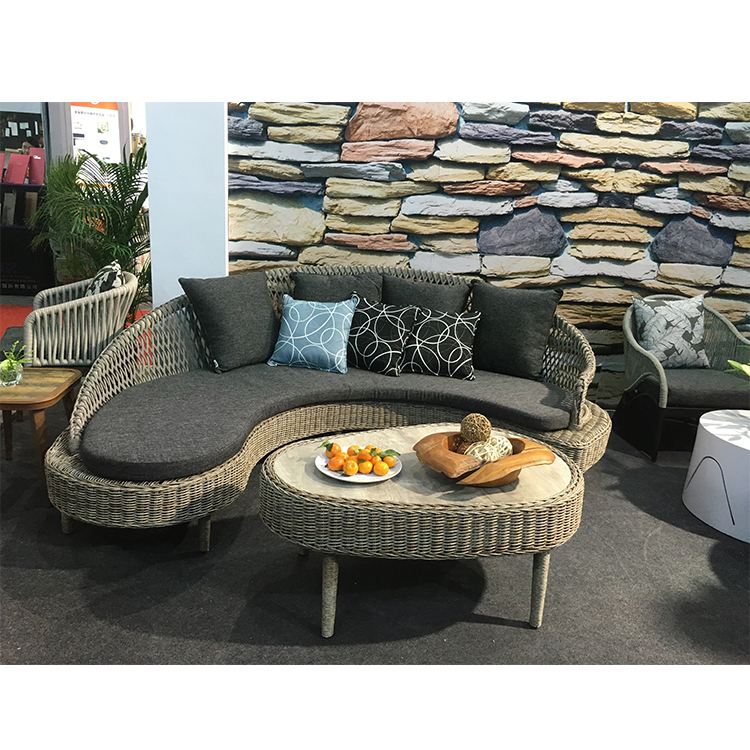 Custom Modern Leisure Wicker Sofa Sets, Outdoor Garden Furniture, Rattan, Patio Sets