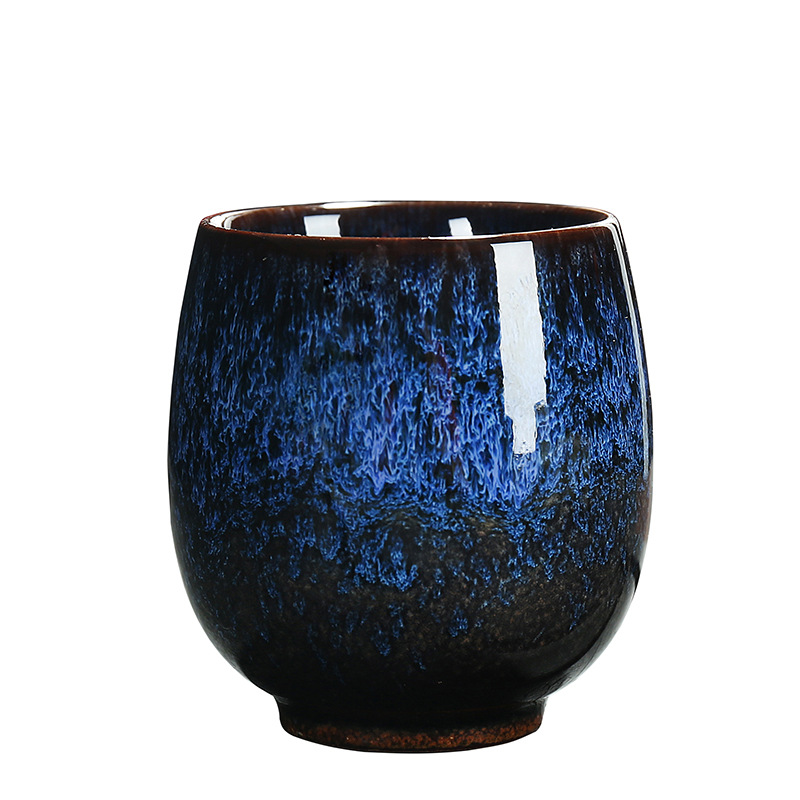 Kiln Change Ceramic Household Kung Fu Tea Cup Tianmu Jianzhan Yao Change Product Tea Cup