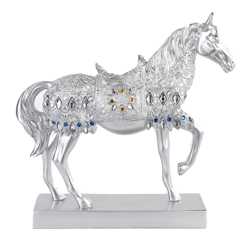 2021 Modern figurine resin horse model horse sculpture ornament for home decor crafts gifts