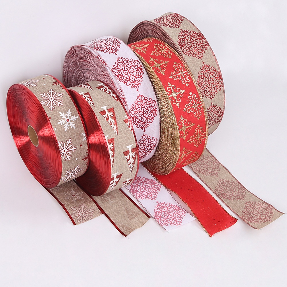 Sunborry Christmas Gift Hemp Ribbon Holiday 10M Decoration Color Ribbon DIY Packaging Ribbon