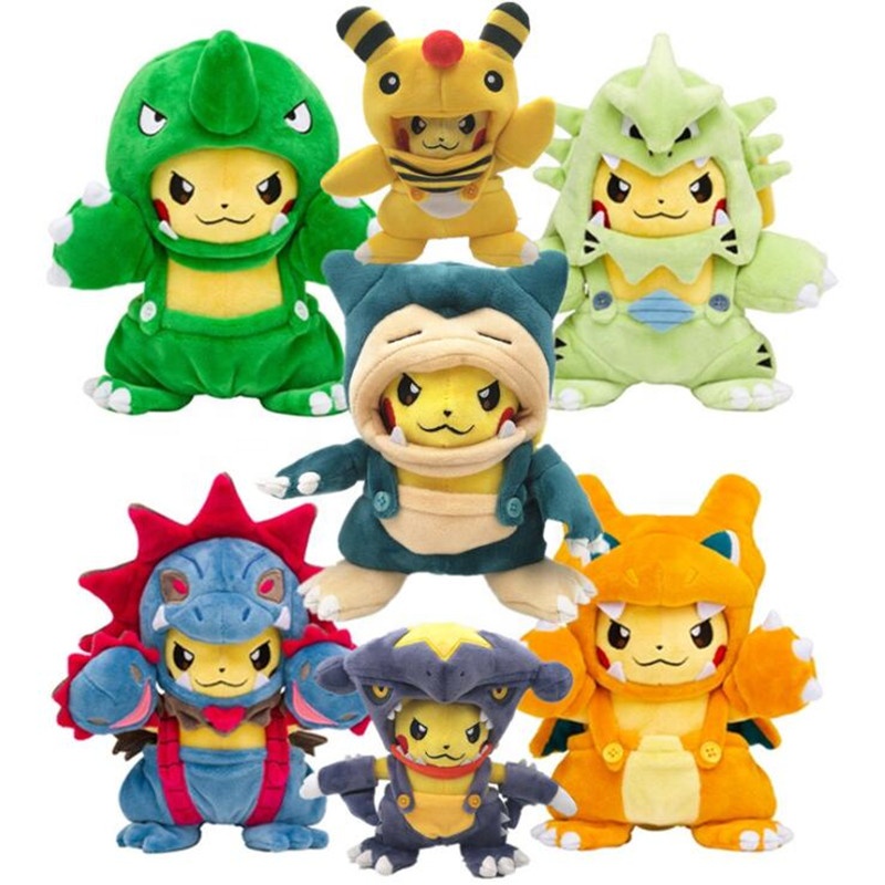 Hot Sale Cosplay Kawaii Plush Pokemon Figures Custom Cute Soft Pikachu Plush Toys
