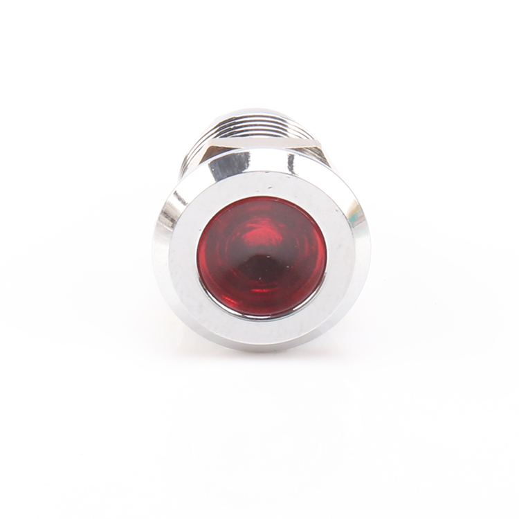 Industrial 12mm Waterproof Metal Led Indicator Light Led Signal Pilot Lamp Red 36v 48v 110v 220v