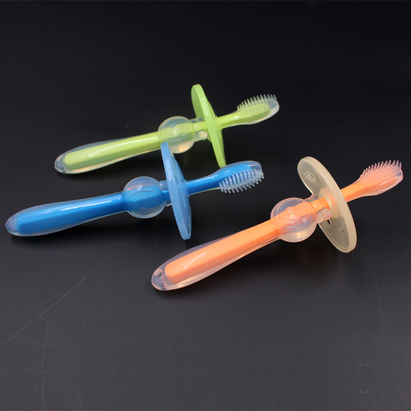 OEM Soft Handle Baby Silicone Toothbrush