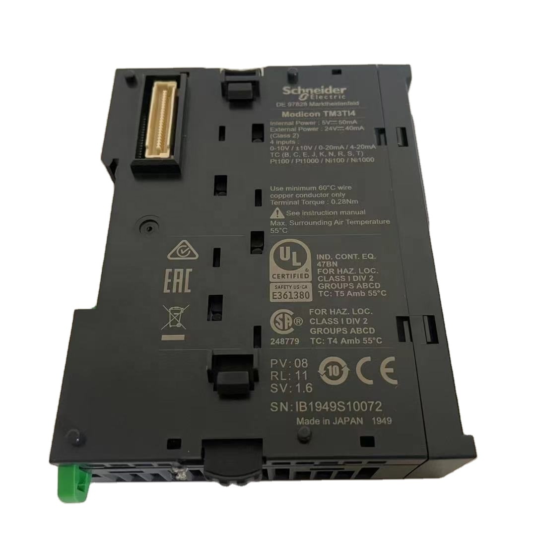 TM3TI4 Analog input module, Modicon TM3, 4 / temperature inputs (screw) 24 VDC