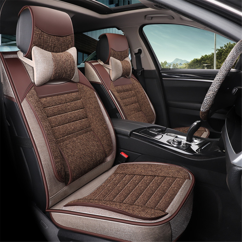 ZPARTNERS Wholesale car supplies car cushion new coarse hemp super fiber leather car seat cushion seat cover 829