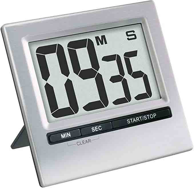 Good quality new design Kitchen metal cover digital l switch relay with folding stand and magnet lab timer