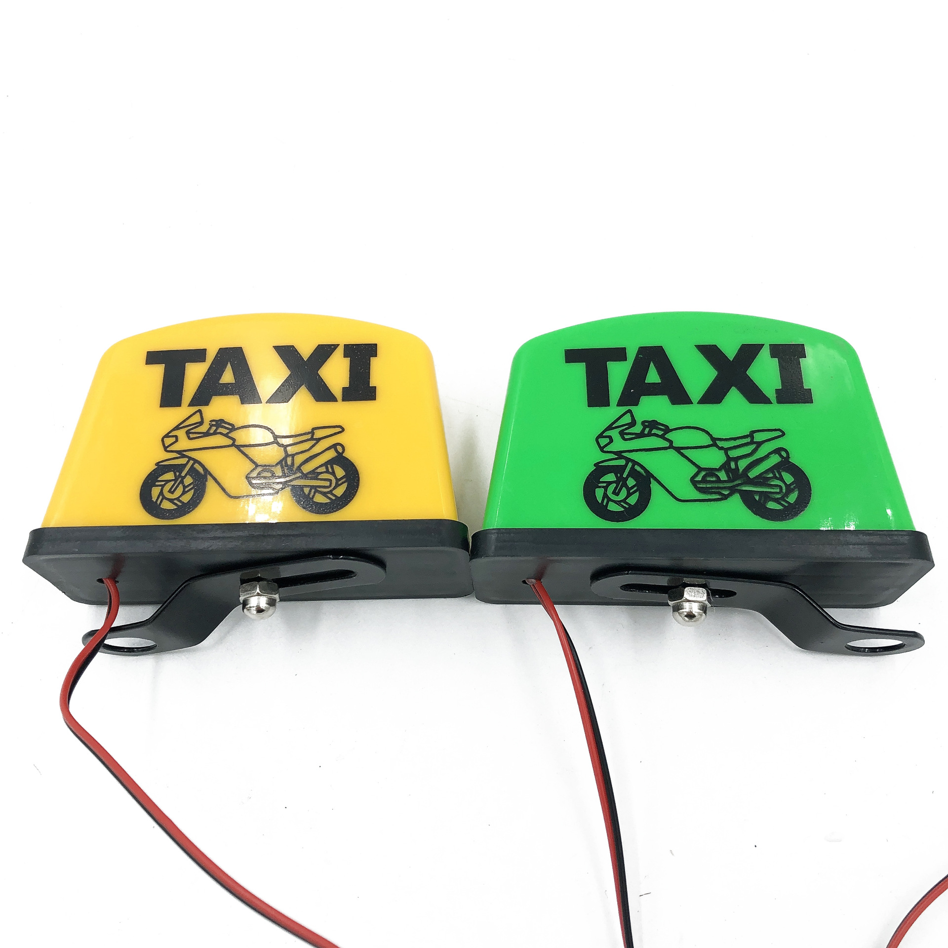 12V Motorcycle Decorative TAXI Lights Side Rearview Mirror Light
