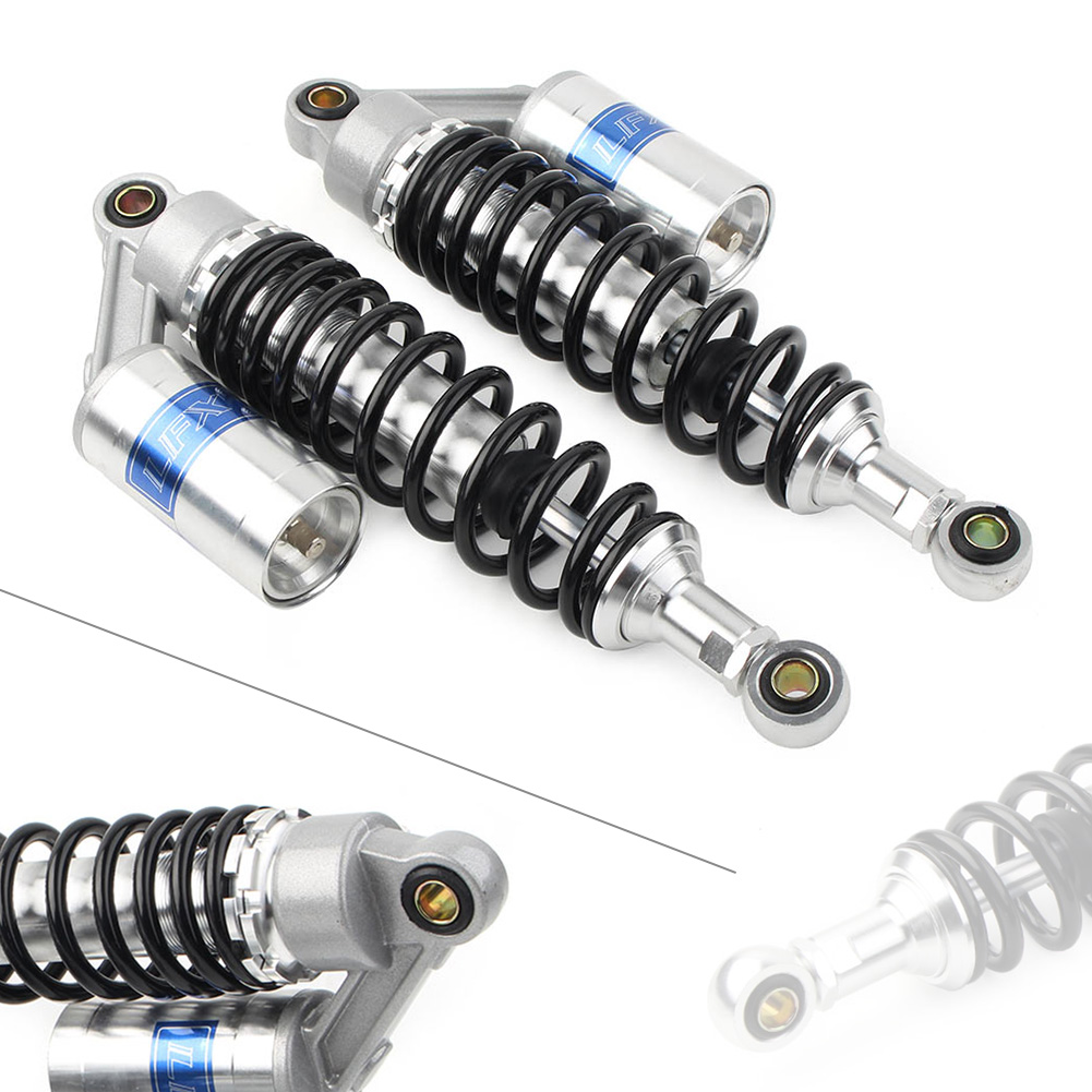 320mm 12.5'' Universal Motorcycle Accessories Rear Shock Absorbers For Honda Scooter ATV Quad Silver Black 2Pcs