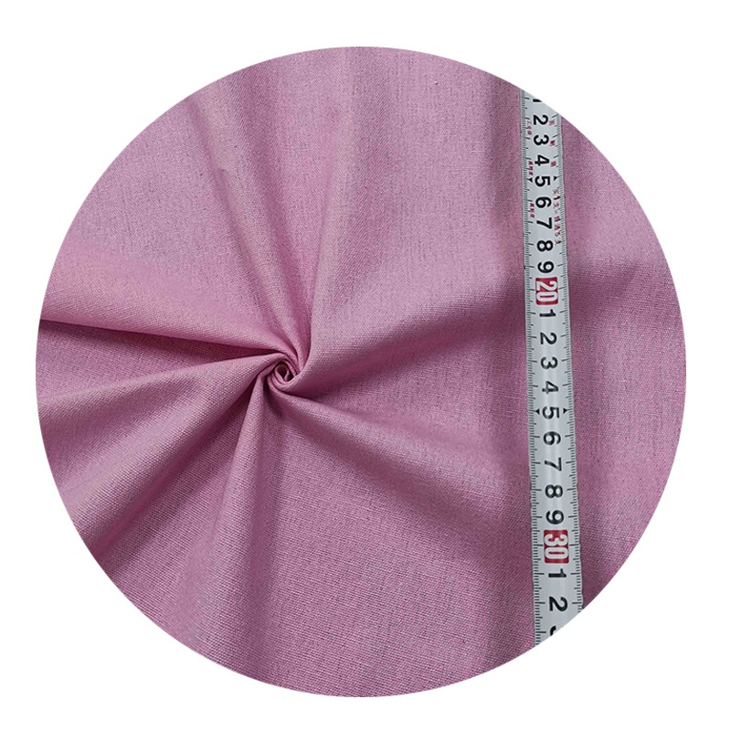 No MOQ Custom Solid Color 100% Cotton Canvas Fabric Shoes Clothing Bag Home Textile Usage in Stock