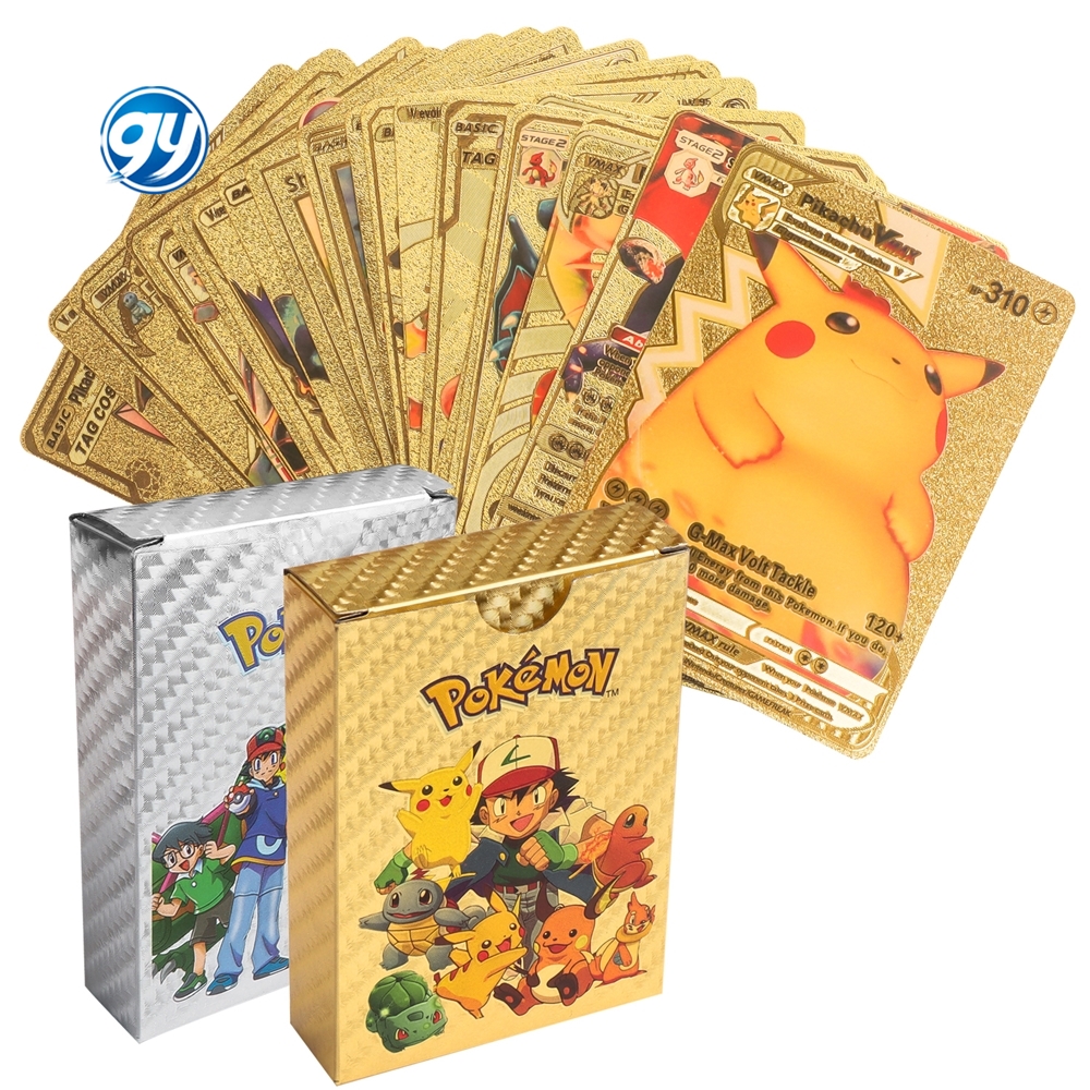 Аниме Venusaur золото pokmon карты 55 шт pokmon усилитель коробка карты тропического карточная игра