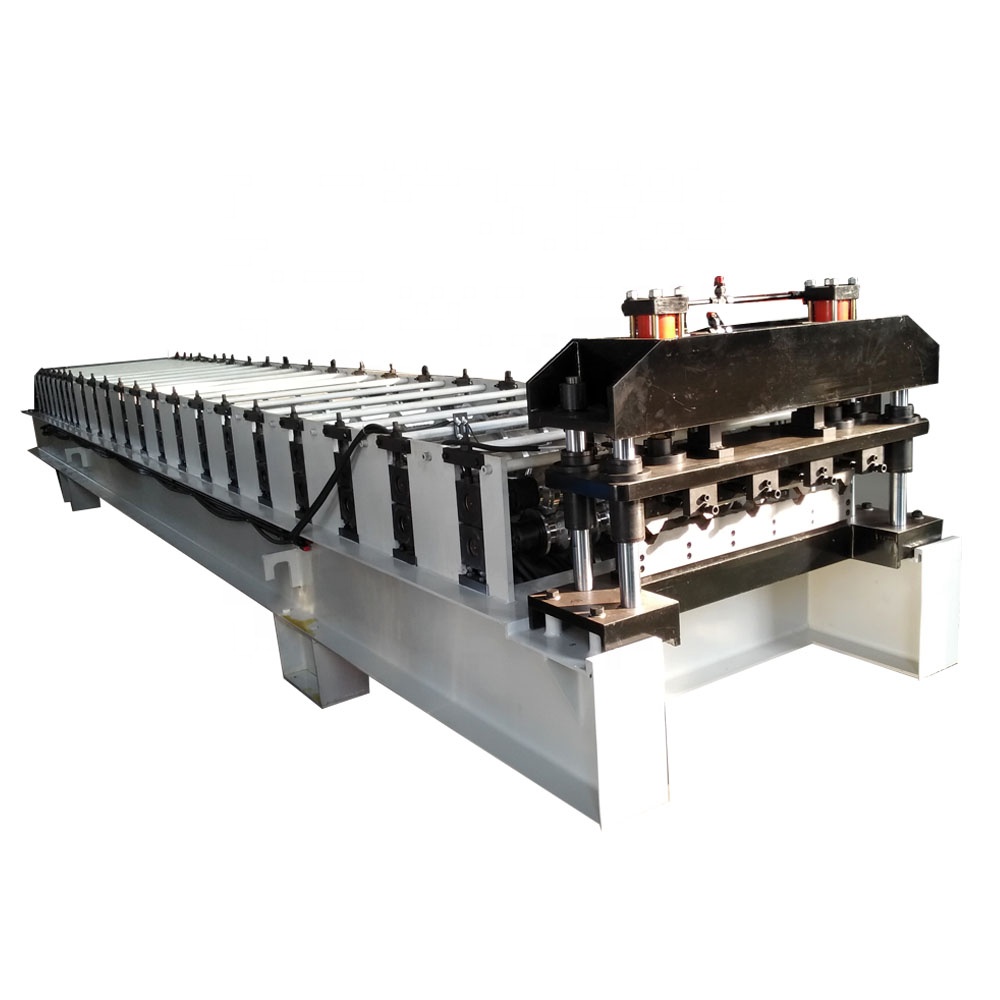 sheet roof tile wall panel roll forming machine Galvanized Formed Trapezoidal Roof Sheet Roll Forming Machine