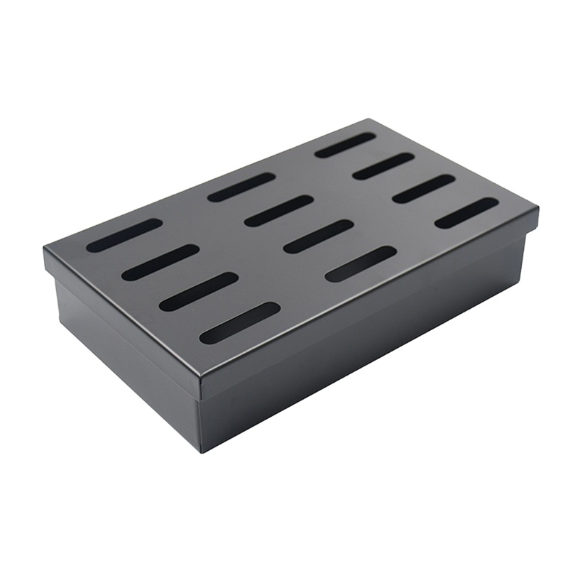 New high quality stainless steel bbq charcoal smoker box barbecue grill accessories
