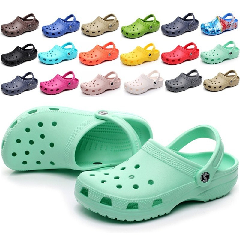 Дизайнерские Сандалии Croc Homme Tie Dye Garden Croc; Разноцветные детские сабо; Белые сабо на платформе для женщин; Обувь Croc; Сандалии