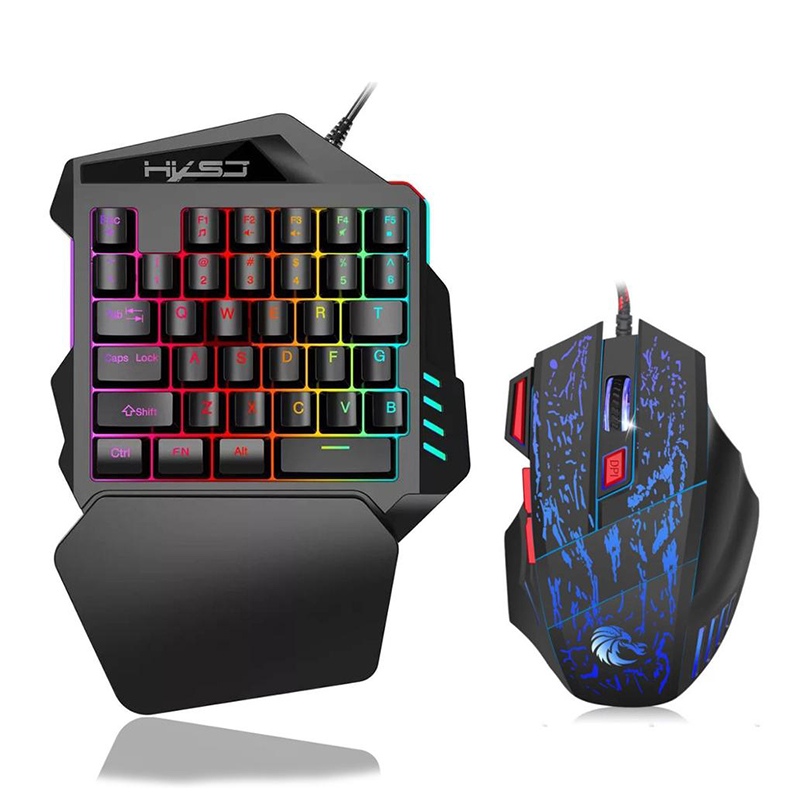 Игровая мини-клавиатура Royal Kludge RK oem для одной руки, с подсветкой rgb