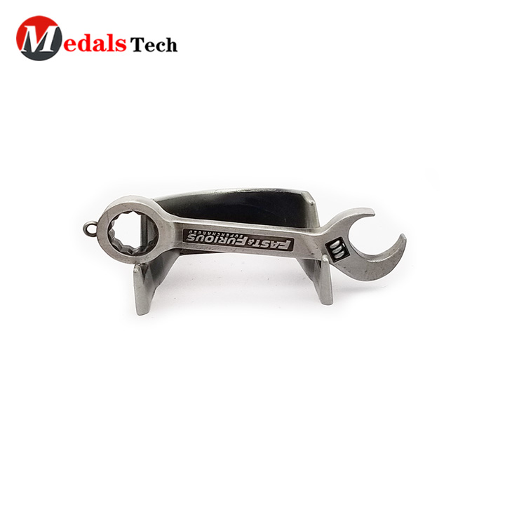 Personalized blank spanner shape mini tool wrench metal beer bottle opener