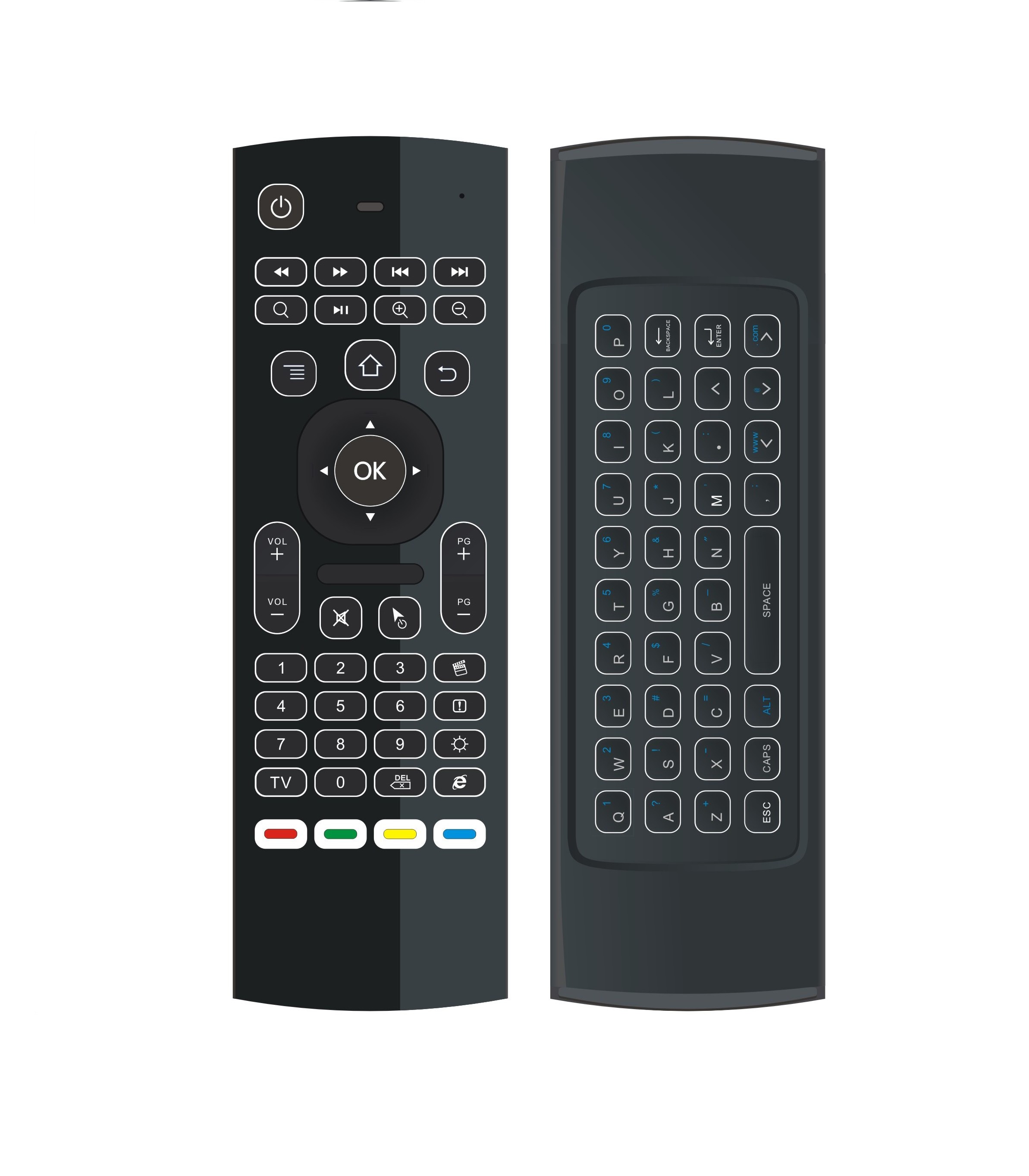 MX3-L 2,4g Air Mouse с подсветкой Mx3 Air Mouse пульт дистанционного управления Mx3 LED подсветка клавиатуры