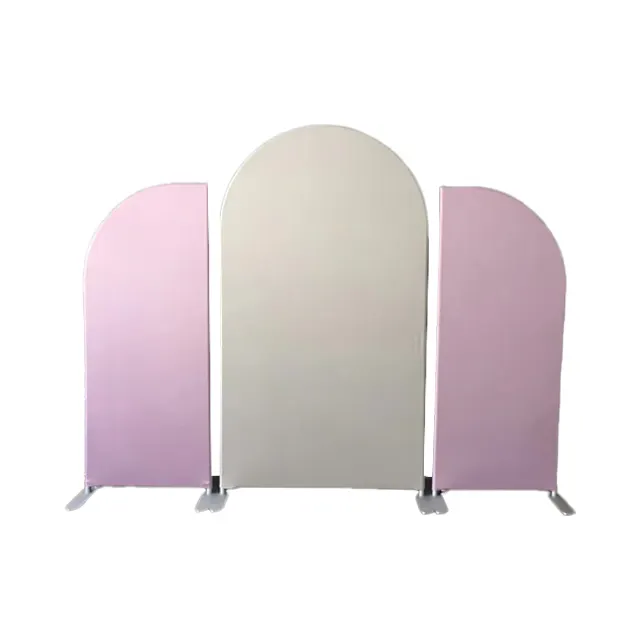 Pink & Beige wedding arch stand combination for wedding backdrop decoration