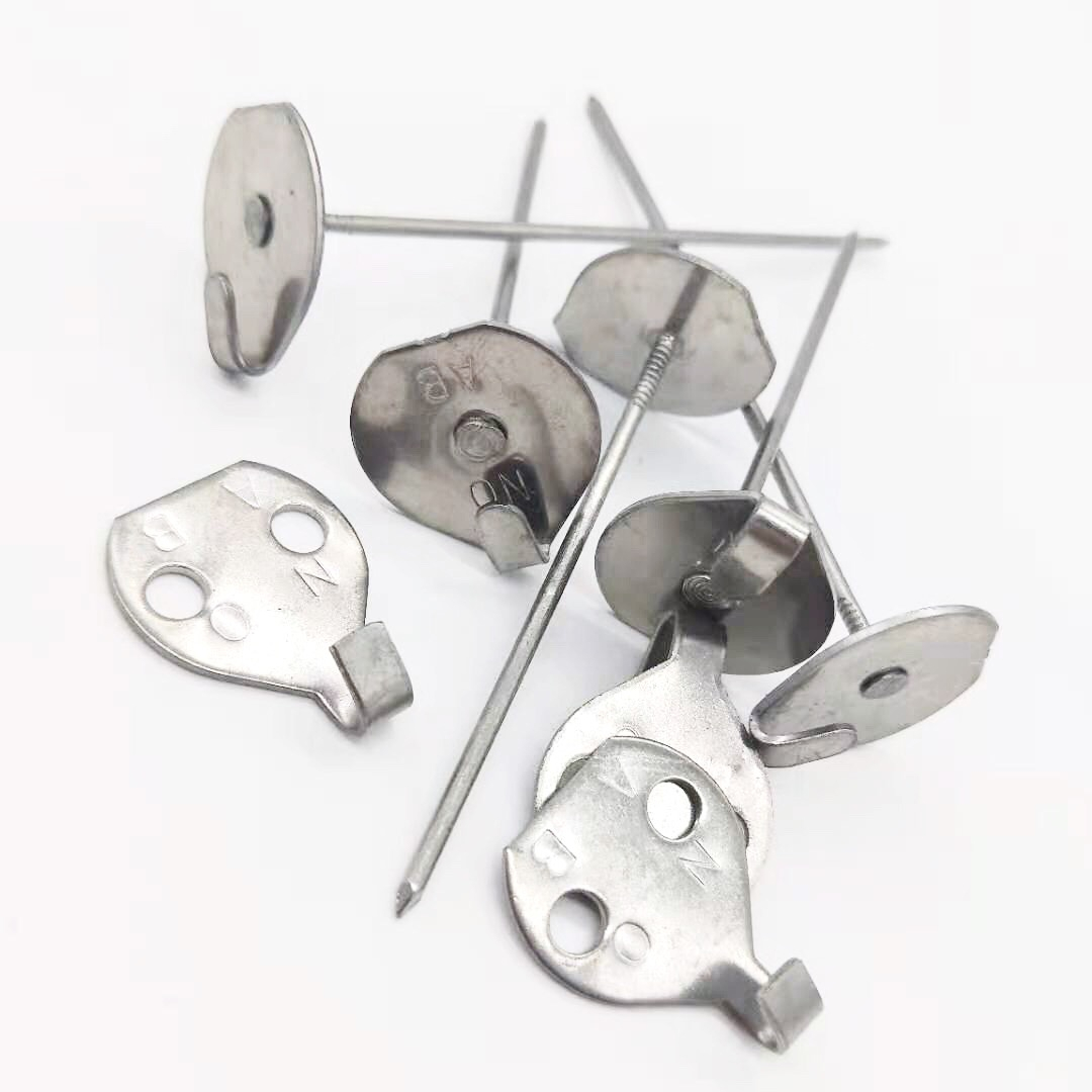 Stainless steel 3 inch square annealed lacing hooks
