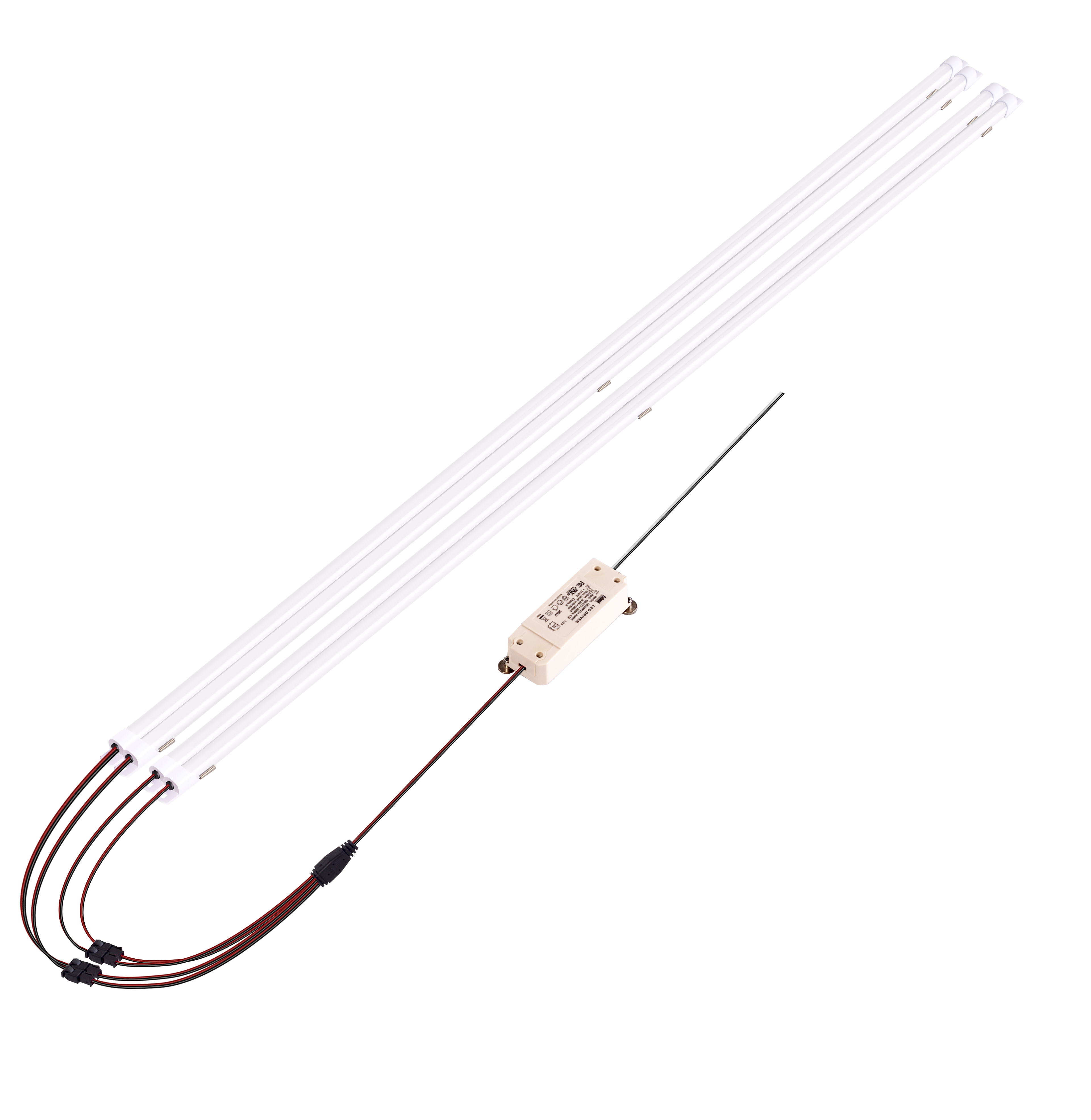 Wireless APP control color tuning LED magnetic strip retrofit kits 4ft with 1/2/3/4 strips for optional NLC DLC listed