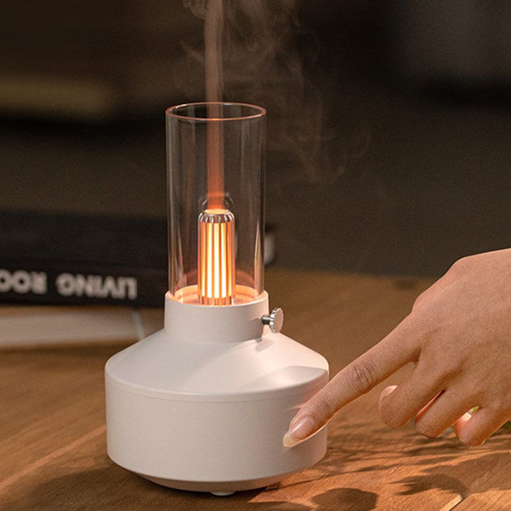 LED Night Light Essential Oil Diffuser Set 150ml Portable USB Air Humidifier Home Office Electric Retro Aroma Diffuser