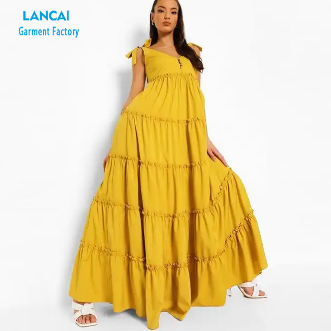 Clothing Manufacturers Custom Womens Maxi Casual Dress Plus Size Womens Summer Dresses