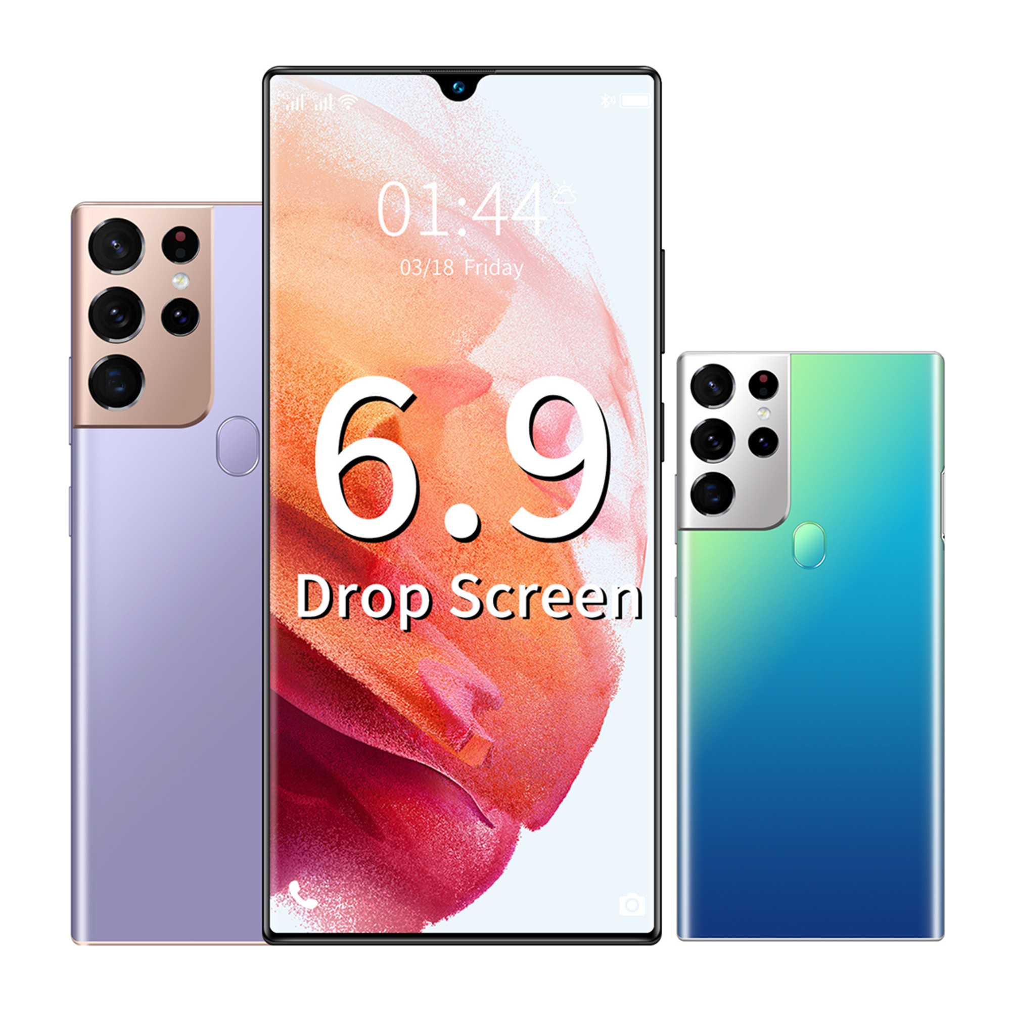 Free shipping mobile smart phone desbloqui S21 ultra 5g smartphon smartphone S21 cell smartphone celular telefon S21 Ultra