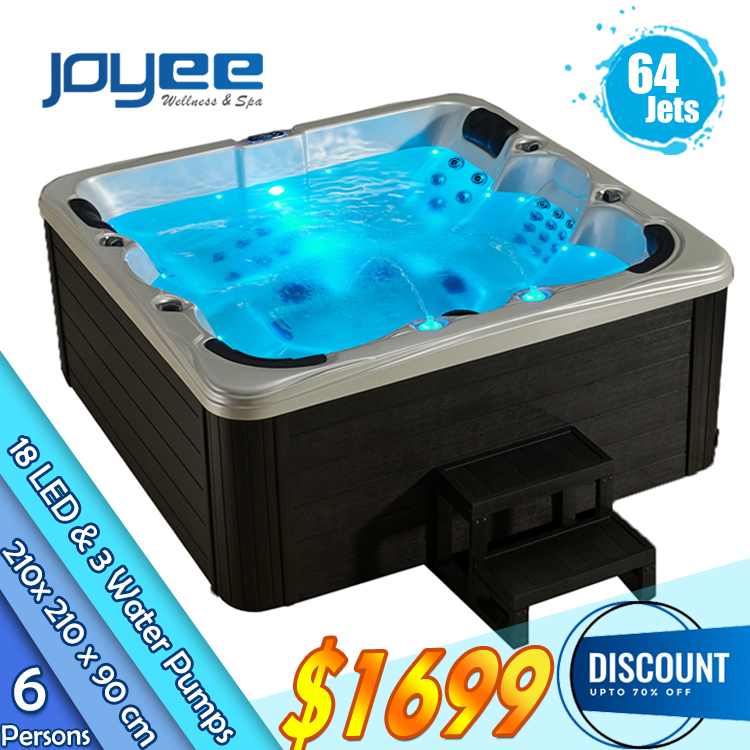 JOYEE Hotel garden hot spring cold hydro spa наружный массажный спа-салон с воздушным пузырьком, семейная домашняя уличная гидромассажная Ванна с функцией джакузи