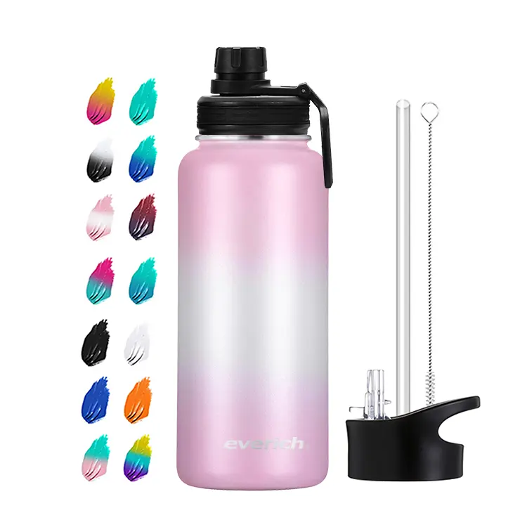Keep Hot and cold S/S Water Bottle Double Wall Vacuum Insulated 304 Stainless Steel Wide Mouth Drink Bottle with Custom Logo