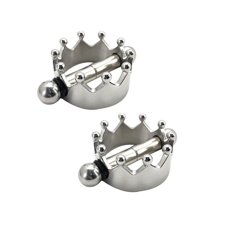 Unique Design Crown Female Magnetic Nipple Clamps Torture Game Male Queen Style Sex Toy For BDSM