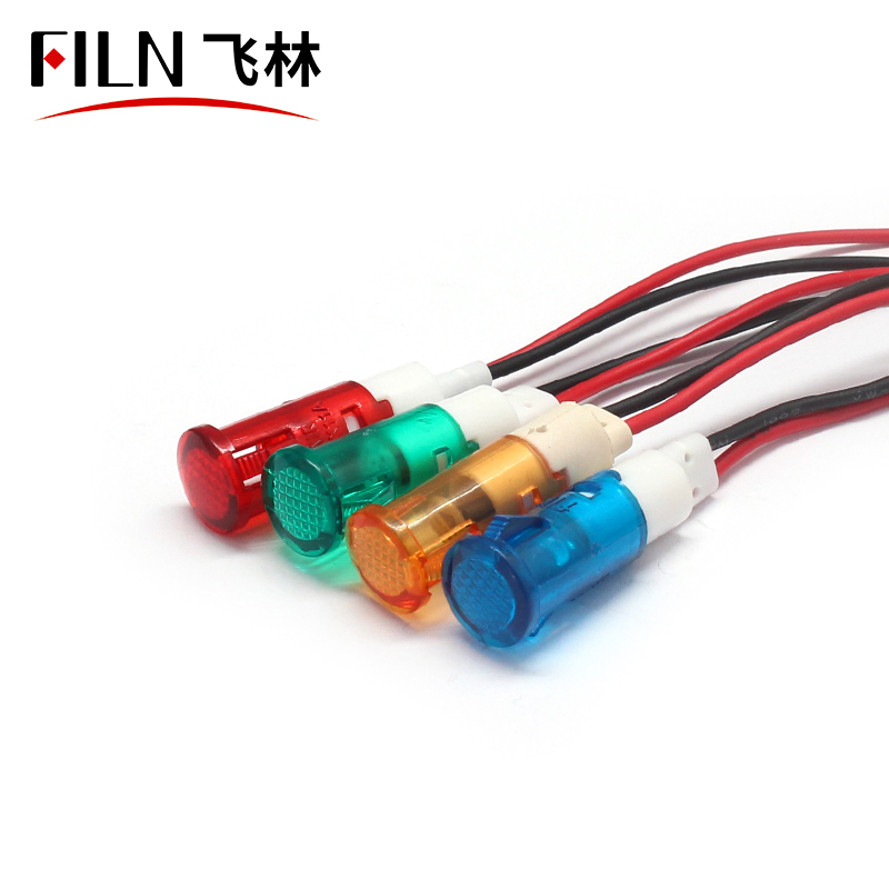 FILN Good price Red Green Yellow Blue White 10mm Neon Signal Lamp Power Indicator light Use for Hot Water Heater