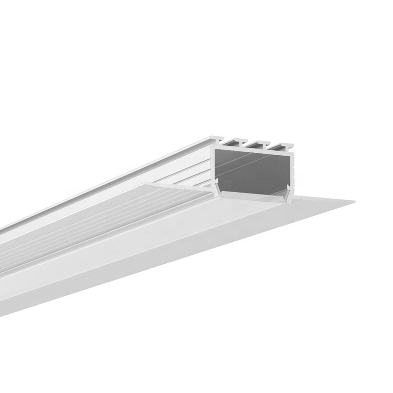 Commercial decorative Recessed plaster drywall led profile aluminium KA33