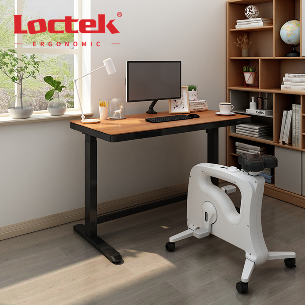 Деревянный домашний офисный детский учебный электрический стол Loctek ET118WE с регулируемой высотой