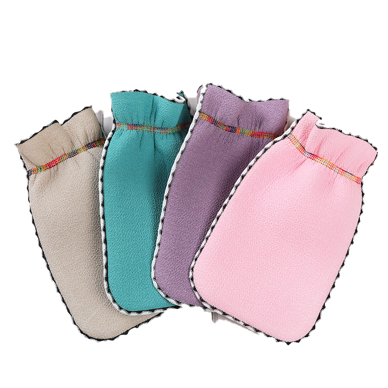 Top Quality Exfoliating Gloves Pink Kessa Mitt Cleaning Morocco Glove Bath Sponge Loofa Remove Dead Skin