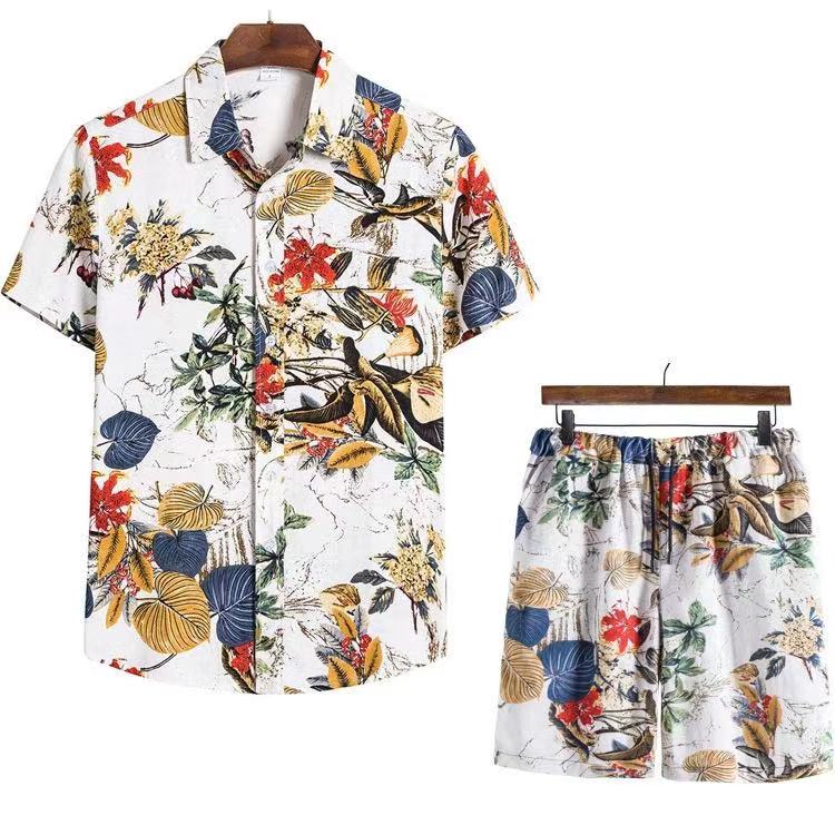 Sports suit men's summer leisure suit gym clothes loose round collar group custom speed dry clothing T-shirt