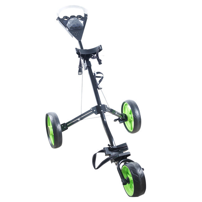 Justin Light Weight Aluminum 3 Wheel Foldable Golf Push Trolley