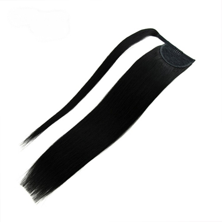 Long Straight Ponytail Hair Synthetic Extensions Heat Resistant Hair 22inch Wrap Around Pony Hairpiece for Women INDIAN Hair