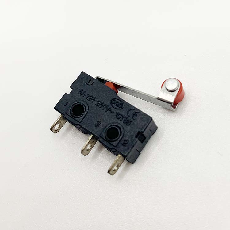 Черный Мини 1A 3 Pin DPST микро переключатель с роликом