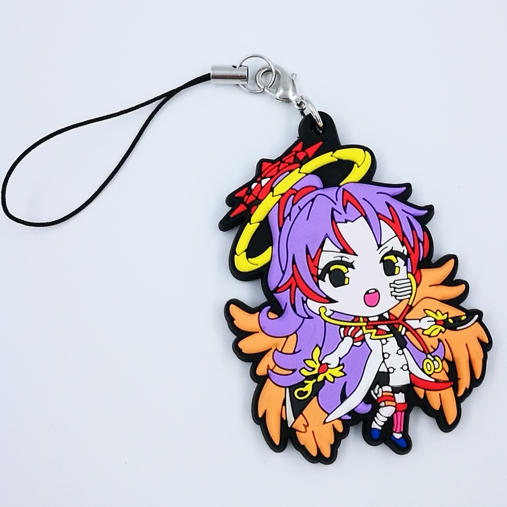 Custom cute anime детский подарок 3D мягкая ПВХ подвесная сумка брелок для ключей очаровательный ремешок для телефона