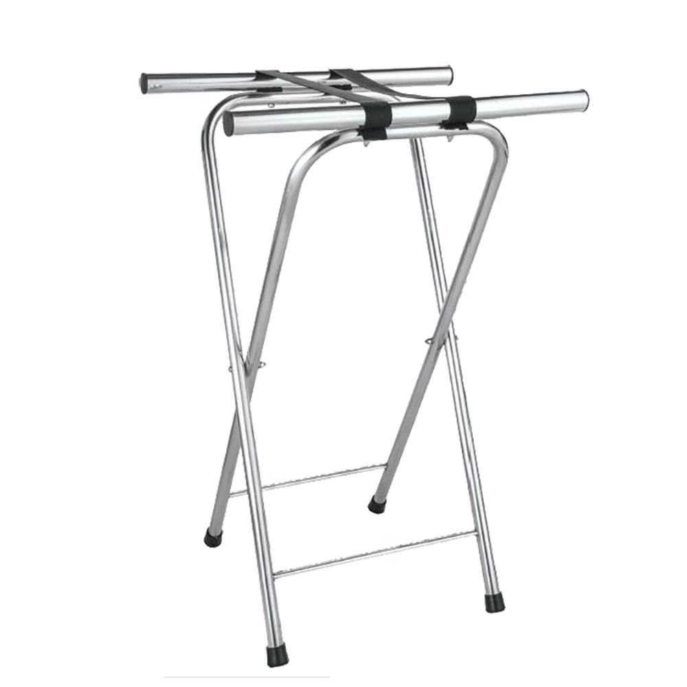 Stainless Steel Folding Tray Luggage Holder Kitchen Plate Stand Rack