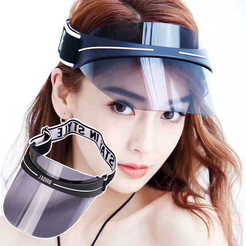 Designer OEM Golf Visera Pvc Visor Vizors Cap Sombrero De Sol Viseira Sunvisor Plastic Open Top Transparent Sunhats For Adults