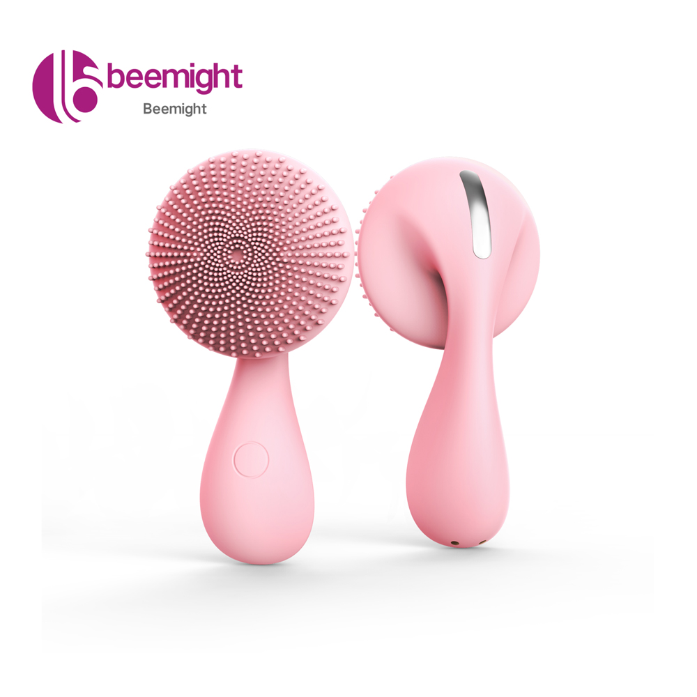 stand up scrubber cleansing double self cleaning facial silicone lip shape pore exfoliating brushes bulk clear brush for face