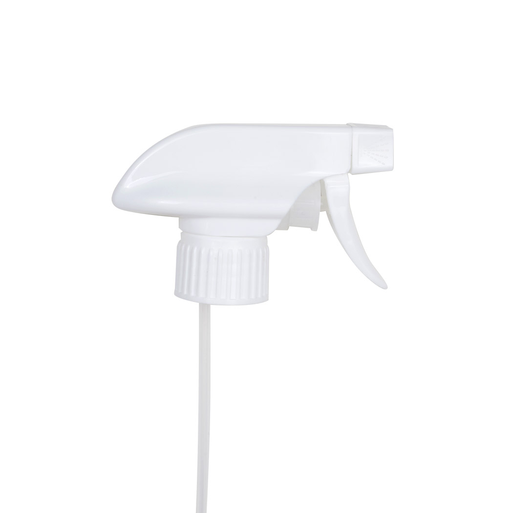White Square head 28/410 manufacturers cleaner Tangerine red plastic trigger sprayer