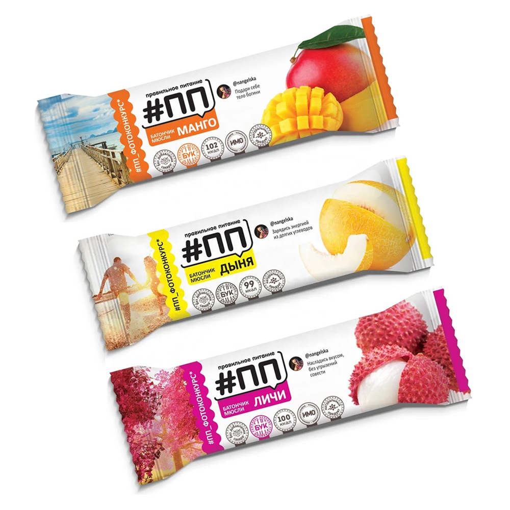 Хлопья мюсли батончики 30 г 3 вкуса/OEM ODM/без сахара полезные хлопья и фрукты питательные закуски для здоровой пищи