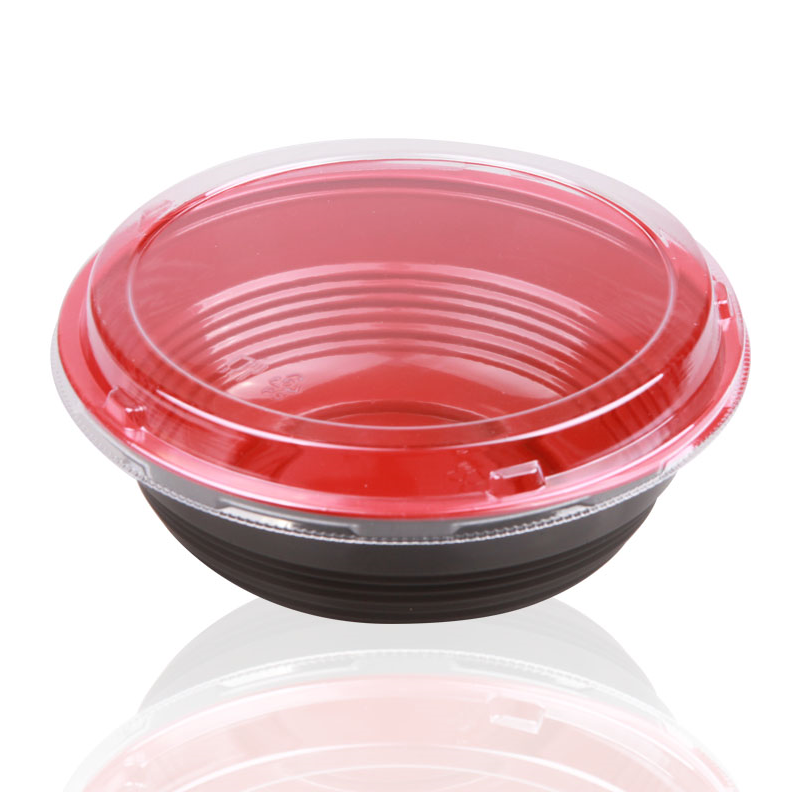 Plastic Packing Bowl 1200Ml Large PS Plastic Disposable Takeaway Soup Bowl