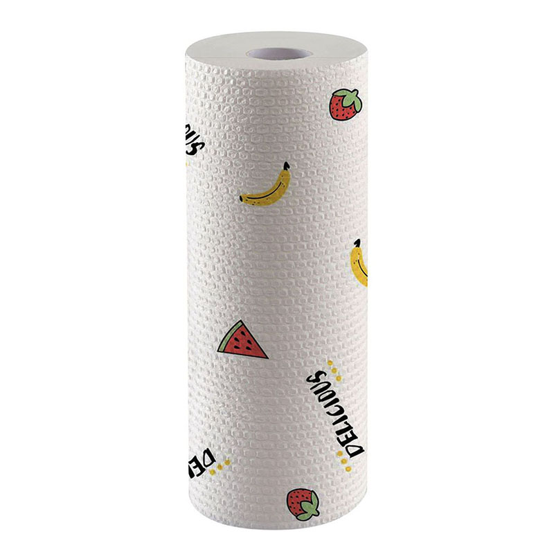 Wholesale Disposable Christmas Printed Paper Towels Roll Kitchen