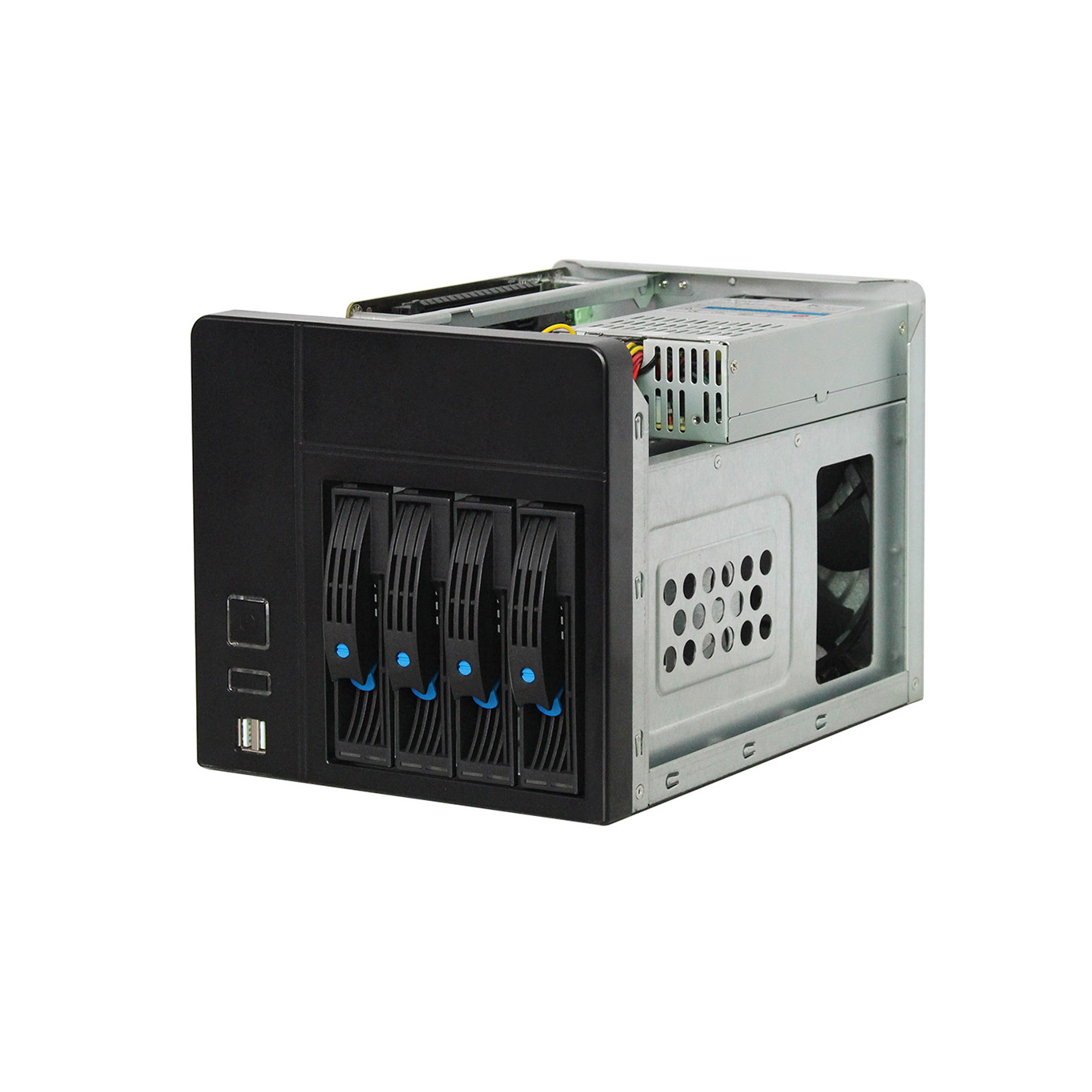 4 Bay NAS Case NAS-A с блочной цепью поддержки PSU и Barebone