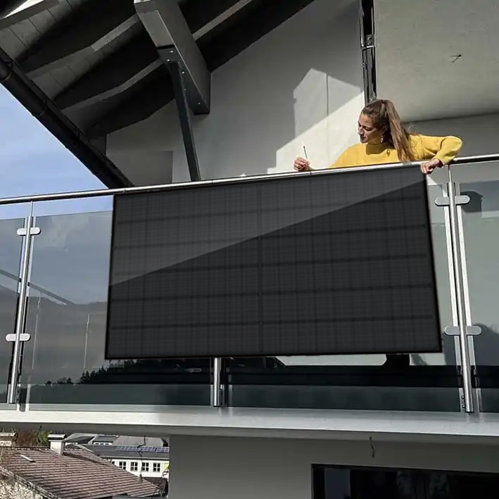 Balcony Shingled N Type 410w Solar Photovoltaic Panel 8KW 10KW Solar Hybrid Power System